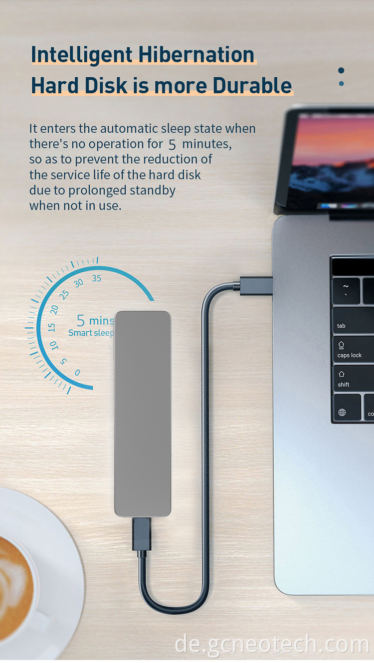 10Gbps External PCIE NVME M.2 SSD Enclosure